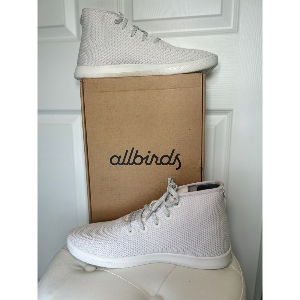 Allbirds Tree Topper High Top Sneakers Size 13‎ Chalk White NIB Sustainable